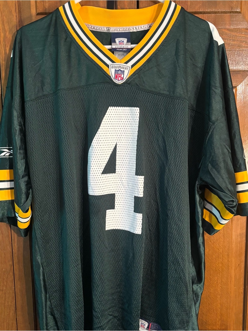 Reebok Green Bay Packers #4 Brett Favre Jersey XL